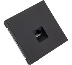 Розетка RJ45 Systeme Electric ARTGALLERY 5Е категория карбон 41065