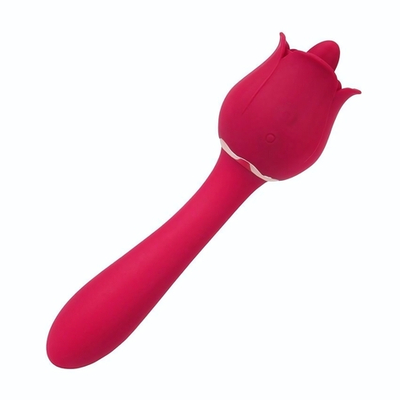 Розовый вибромассажер Rose Pro 6 - 21,4 см. (Цвет: розовый)