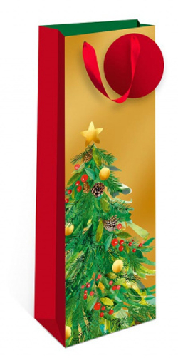 Сумка лам.12,5*36*8,5 под бутылку НГпремиум