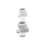 Уголок комб. вн 20х1/2'' с креплением двойной EVER® plast БЕЛЫЙ (Россия)