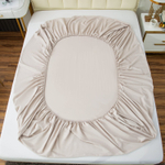 Комплект постельного белья Однотонный Сатин на резинке CSR024