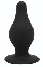 Черная средняя анальная пробка SileXD - 9,3 см. (Цвет: черный)