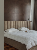 Постельное белье из страйп-сатина Hotel White
