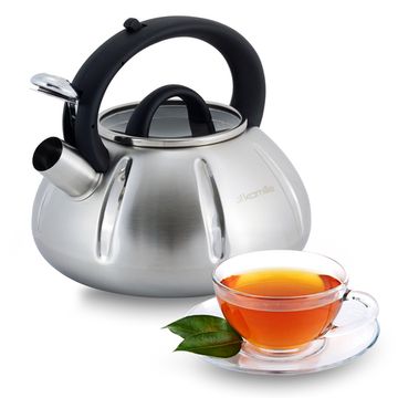 Чайник 3 л. из нержавеющей стали со свистком Kamille KM-0671A
