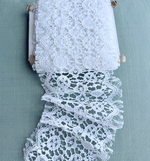 Кружево натуральное однотонное 100% хлопок ш-12см Италия