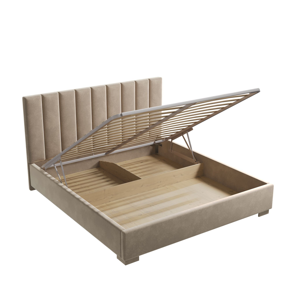 Кровать двуспальная, 180х200 Беатрис бежевый