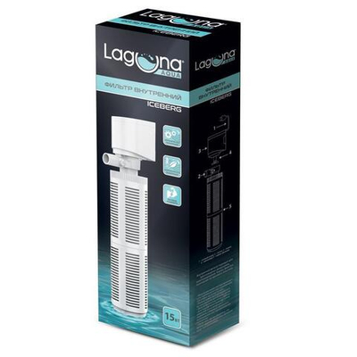 Фильтр внутренний JY801F, 15Вт, 880л/ч, 100*60*285мм, серия ICEBERG, Laguna AQUA