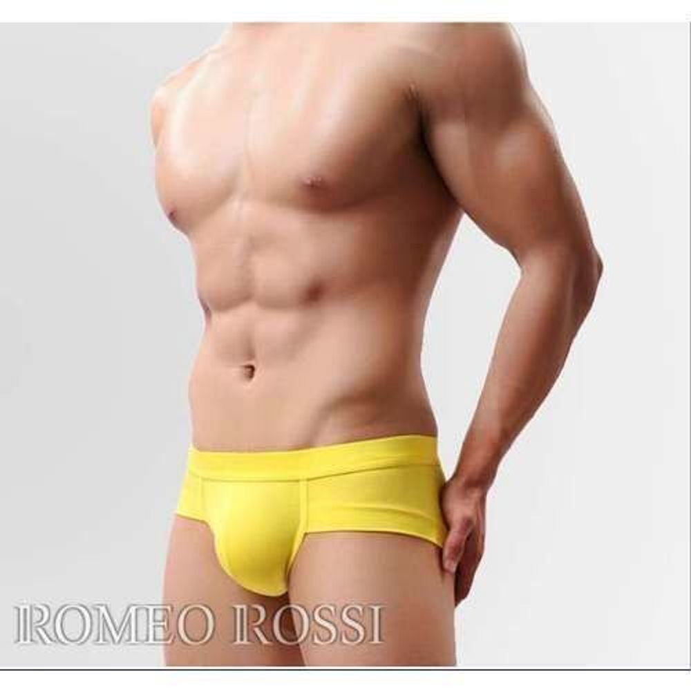 Мужские трусы брифы желтые Romeo Rossi RR2007-13