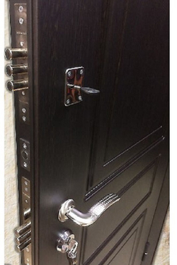 Входная металлическая дверь (RеX) РЕКС 6 Лондон Венге / ФЛ-117 Штукатурка графит