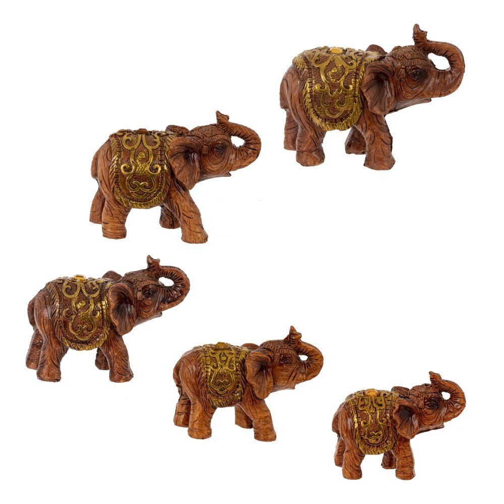 GAEM Набор их 7-ми фигурок декоративных "Слон", L20 W7 H21,5 см
