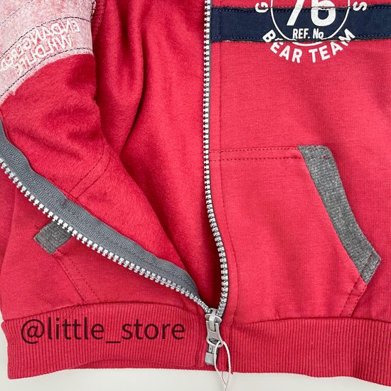 Комплект утепленный "Bear team" графит/бордовый