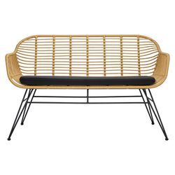 Кушетка Vetle Bent, 125х68х81 см, ротанг