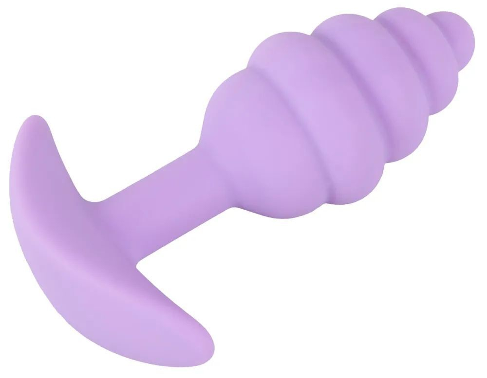 Фиолетовая анальная втулка Mini Butt Plug - 7,5 см.