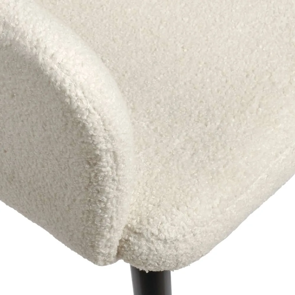 Стул Bradex Home Bruno белый, искусственный мех