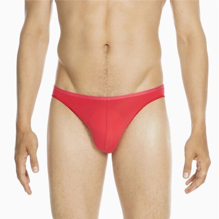 Мужские трусы слипы красные HOM PLUMES Micro Briefs 404756_404063