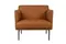 Кресло Bisq, коричневвая кожа