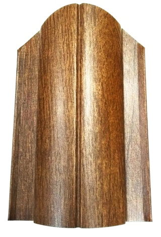 Штакетник металлический 130 мм цвет под дерево (высота 1,8 м)