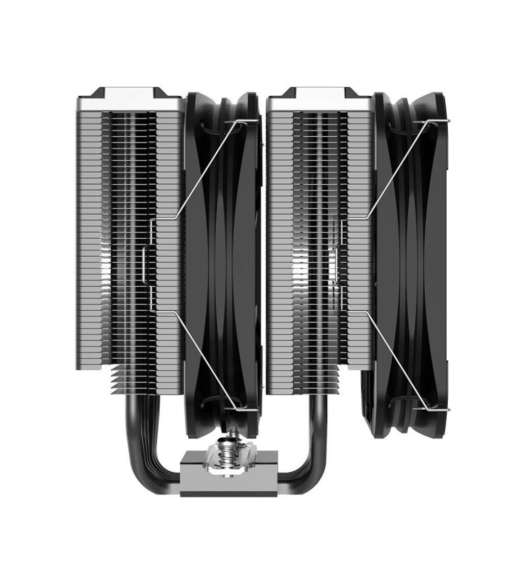 PCCooler G6 BK  S115X/1200/1700/20XX /AM4/AM5 (TDP 250W, 2x130mm PWM FAN, 6 тепловых трубок 6мм, 400-1600RPM, 10-29dBa)