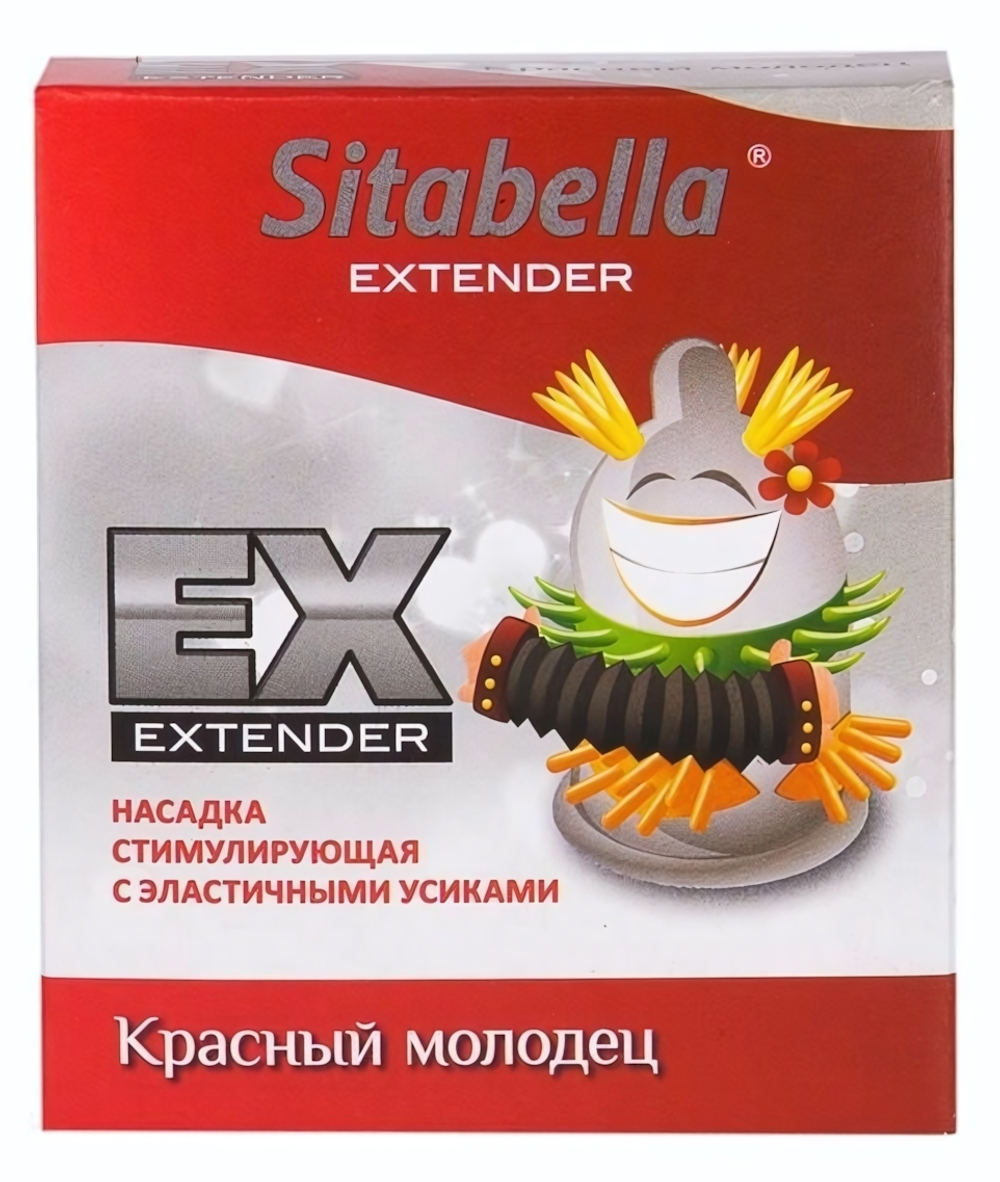Стимулирующая насадка Sitabella Extender Красный молодец