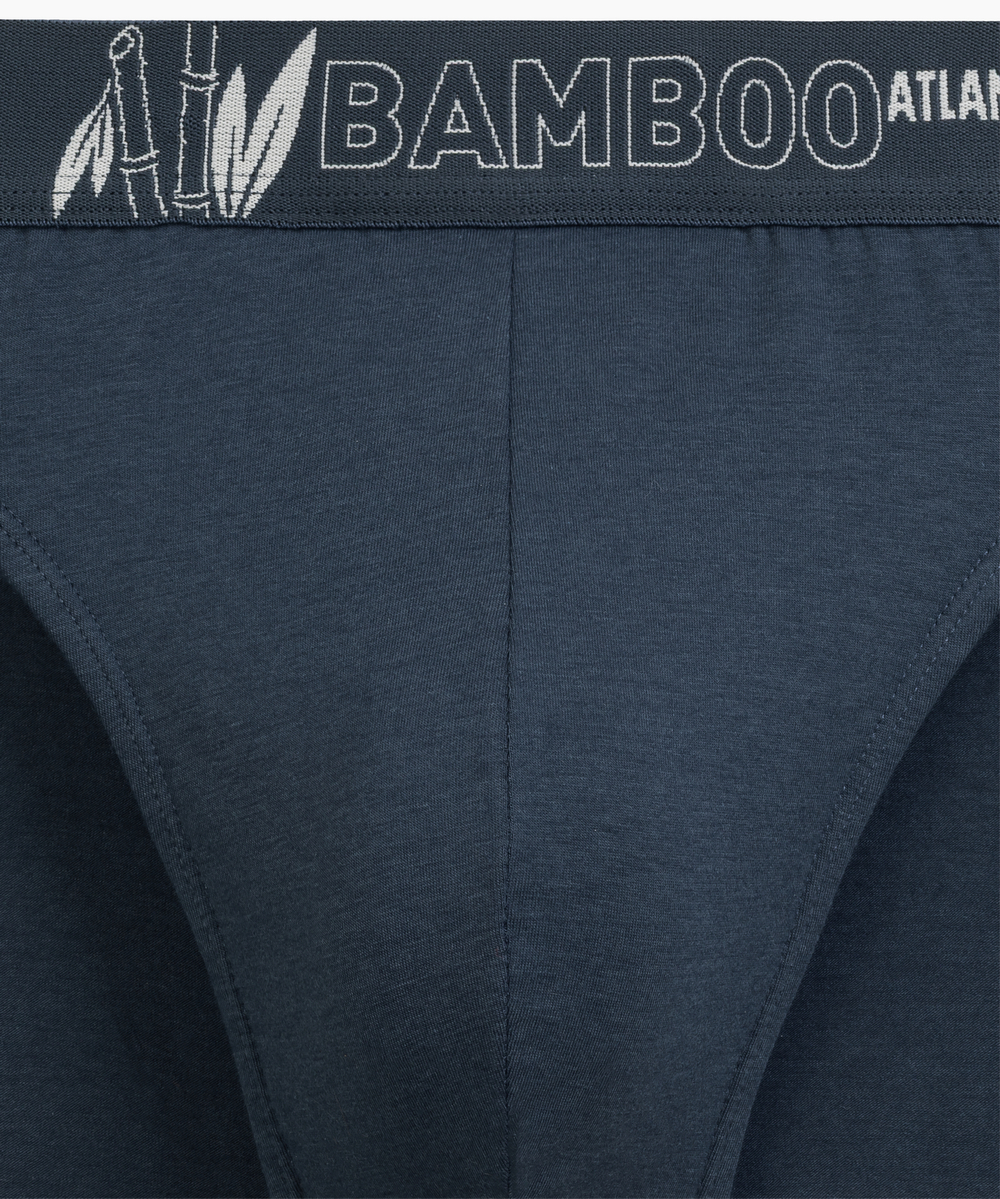 Мужские трусы слипы спорт Atlantic, 3 шт. в уп., бамбук, зеленые + черные+ сине-зеленые, 3MP-213