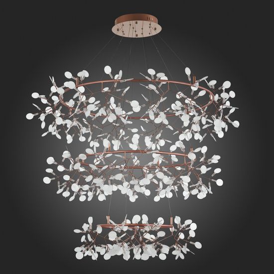 SL379.203.486 Люстра подвесная ST-Luce Медный/Белый LED 486*0,5W 3500K  (из 3-х коробок) RAFINA