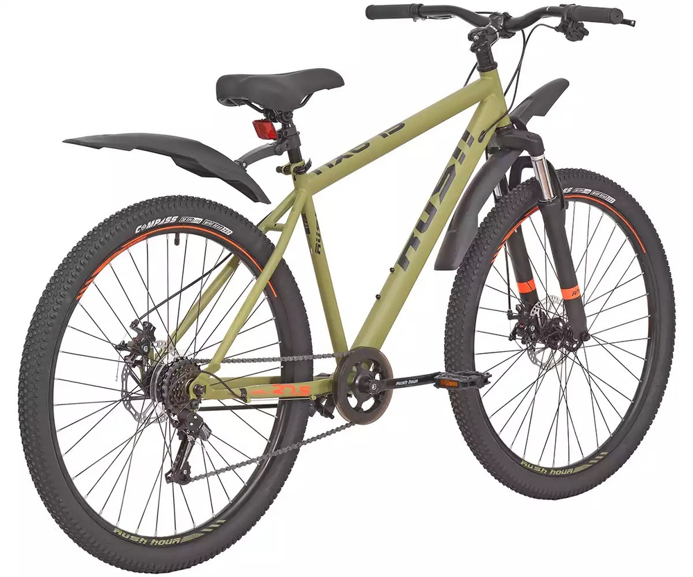 Велосипед 27.5" Rush Hour NX 675 Disc ST 6ск. Хаки