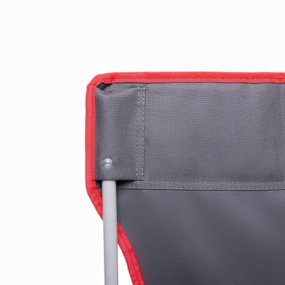 Кресло складное серый/красный без чехла (N-242-GR-1) NISUS (пр-во Тонар)