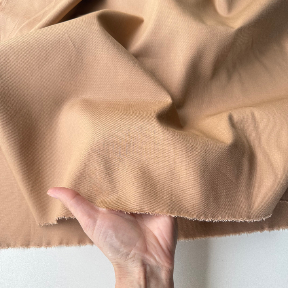 Джинса хлопковая (плотность 195 гр/м2) Миндаль