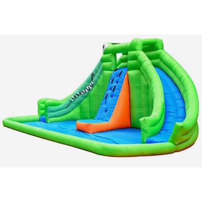 Надувной водный батут с бассейном «Изумрудное море» 6,5*6,5*3,5 м