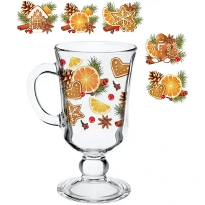 Набор из 2-х кружек 200мл «Со вкусом праздника» 5 видов в под/уп D1405/02