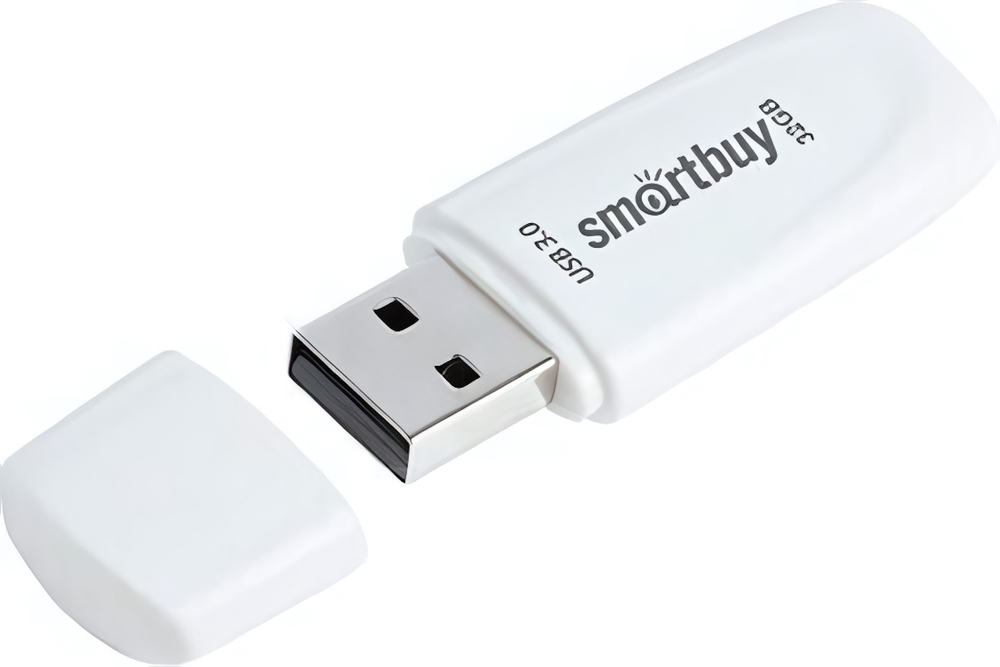 Флеш-накопитель 32 Gb Smartbuy Scout White 3.0/3.1