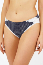 Синие трусики в белый горошек (Размер: XL) (Цвет: синий с белым)