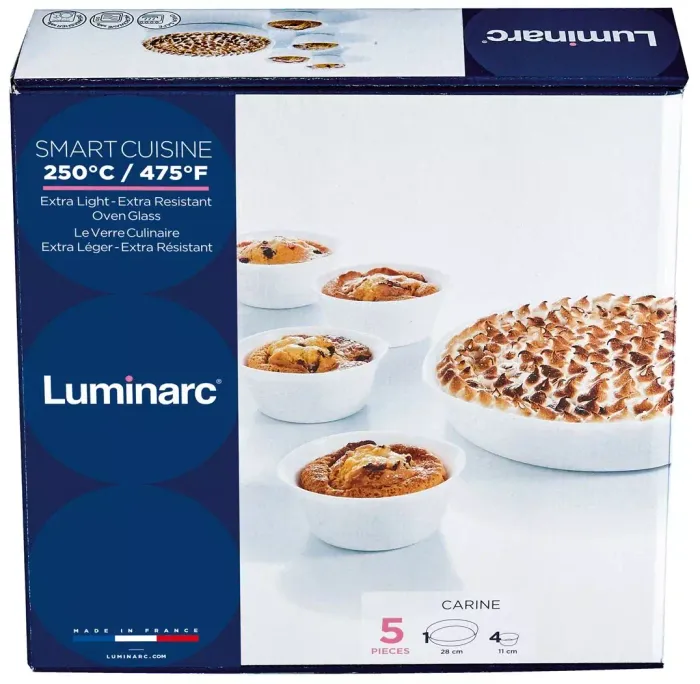 Набор посуды для запекания Luminarc Smart Cuisine P0888, 5 шт., 28 см