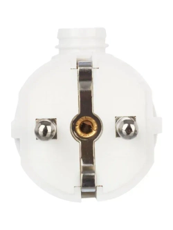 Вилка разборная угловая с заземляющими контактами 16А ВПу11-01-Ст, EVP11-16-01-K01, IEK Белый - 1 шт