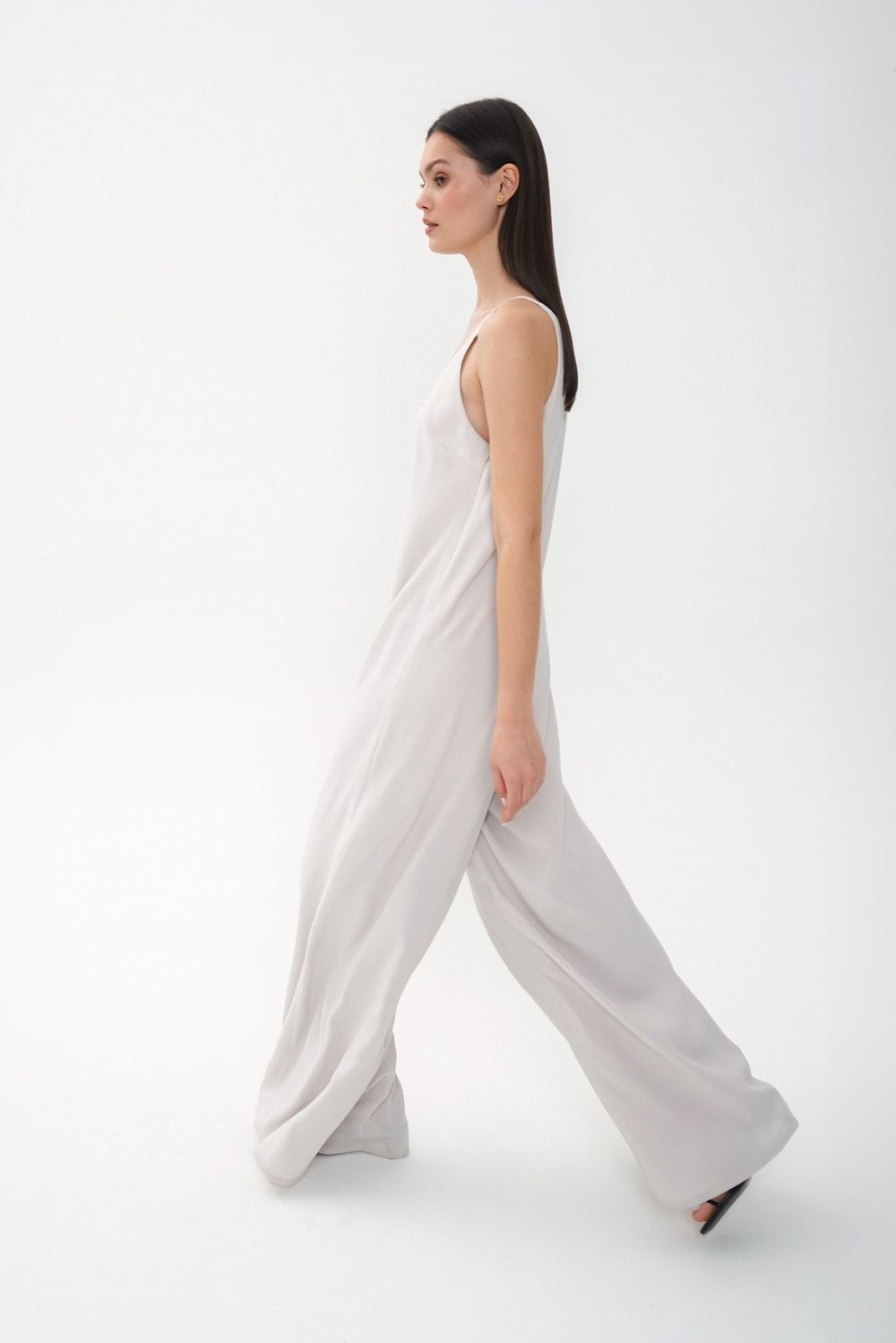 Комбинезон Alexandra Talalay на лямках AO003 светло-серый