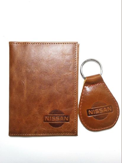 Подарочный набор автомобилисту "Стиль" (брелок с логотипом + обложка для автодокументов)