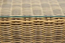 "Боно" журнальный столик из искусственного ротанга, цвет соломенный