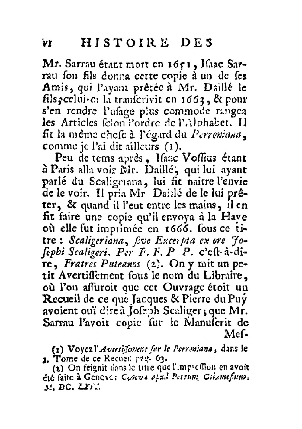 Scaligerana, Thuana, Perroniana, Pithoeana, et Colomesiana. Ou Remarques historiques, critiques, morales, & litteraires. Tome 2 | Jacques-Auguste de Thou