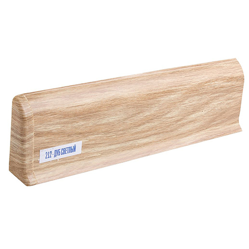 ПЛИНТУС "Lexida" 212 Дуб светлый 56*22мм 2,5м с к/к.