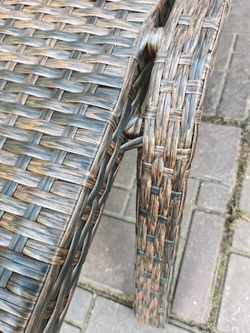 Шезлонг из искусственного ротанга Империал цвет Шоколад