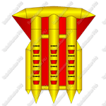 Тройной водный банан, мест для посадки 12, без усиления