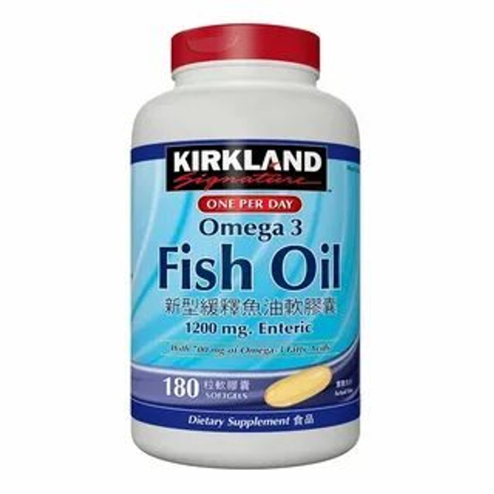 Omega 3 Fish Oil Kirkland, на 180 дней