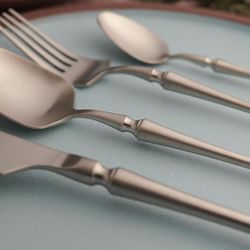 Нож столовый 22,9 см матовое серебро PVD 1920-Silvery P.L. [12]