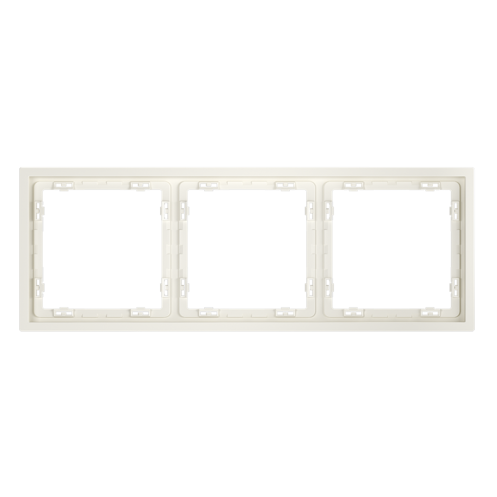 Рамка пластиковая на 3 пост, (хлопок) Voltum S70 VLS100313