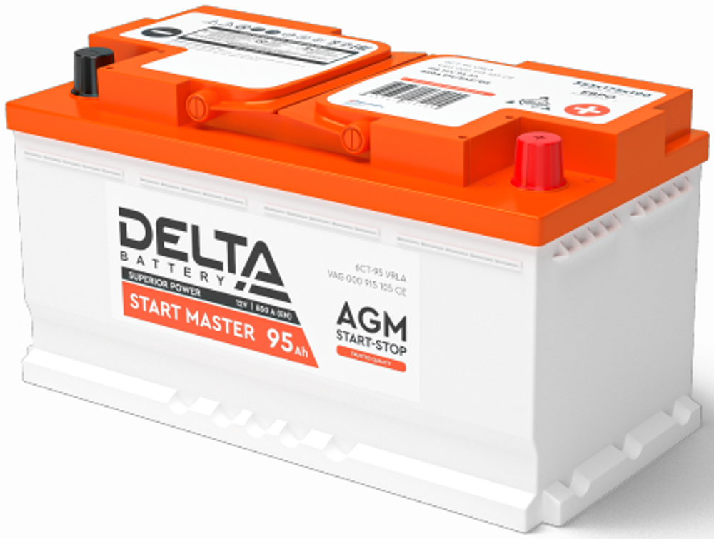 DELTA Start Master AGM 6CT- 95 аккумулятор