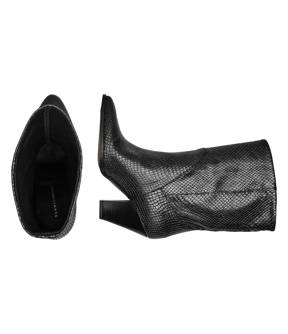 Кожаные ковбойки Tommy Hilfiger - черный(FW0FW08255)