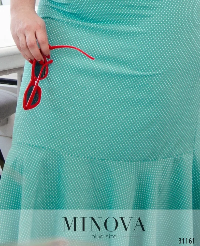 Платье 348-бирюзовый Minova