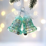 Подвеска «Хрустальные колокольчики» 5*10 см, Зелёный