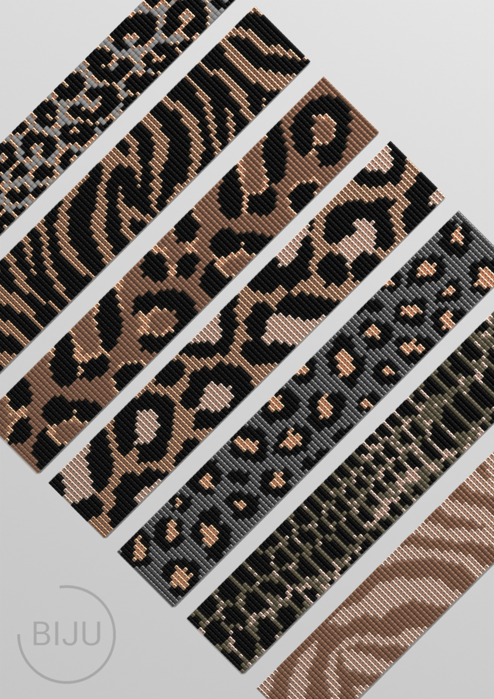 Схемы Animal print Loom & Peyote