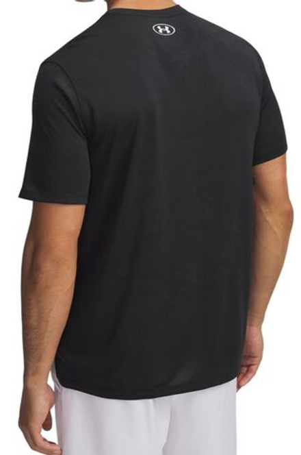 Теннисная футболка Under Armour Tech Vent Jacquard Short Sleeve - black/white